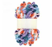 CLYDSA 8/12/16 Rolls 100g Fun Finger Loop Yarn, Gradient Hand-Knitting Chunky Yarn, For Diy Crochet Sweaters, Hats, Scarves, Pillows, And Cushions