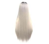 Clyictz 14 Inches Front Lace Wig Synthetic Wig Human-Hair Wigs Straight Lace Front Wigs for Women