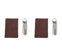 Clyictz 2X Guitar Bridge Saddle Nut Files Set - 13 Size Needle Files with Circular Section and 9 Pcs Sand Paper Silver