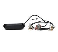 Clyictz Closed Single Coil Pre-Wired Pickup Harness with Volume Control for Electric Guitar Black Guitar Pickup with Line
