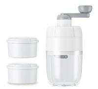 Clyictz Manual Ice Shaver Snow Cone Machine Portable Shaved Crushed Ice Maker Crusher with 2Free Ice Cube Tray for Home Outdoors