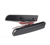 Clynex 1 Pair RED/Smoked Lens Rear Bumper Reflector LED Tail Brake Light 2011-2012, for, for Mitsubishi, Outlander Sport/RVR/ASX,08-17 Lancer Car Rear Brake Tail Light(2pcs Smoke LENS)