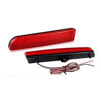 Clynex 1 Pair RED/Smoked Lens Rear Bumper Reflector LED Tail Brake Light 2011-2012, for, for Mitsubishi, Outlander Sport/RVR/ASX,08-17 Lancer Car Rear Brake Tail Light(2pcs RED LENS)