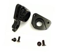 Clynex 1Set Bicycle Rear Derailleur Hanger 142x12mm Hook Axle Carbon Frame Mech Dropout, for MOTION TIDEACE Coluer Poison Airwolf Dengfu Bike Derailleur Hanger(BLACK Thru Axle142x12mm)
