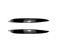 Clynex 2 Pcs Car Headlight Eyebrow Eyelids Cover Trim Eye-catching Sticker, for Tuning, for Golf 4 Mk4 R32 TDI TSI FSI 1997-2006 Headlight Tint Film(Glossy Black)