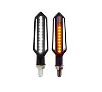 Clynex 24LED Motorcycle Turn Signals Waterproof Motorcycle Flasher Light Built Relay Turn Signal Indicator DRL Stop Signals Blinker Motorcycle Indicator Light(2PCS White)