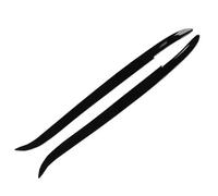 Clynex 2Pcs Car Headlight Eyebrow Cover Glossy Black Front Left Right