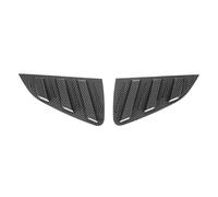 Clynex 2pcs Car Rear Window Louvers Shutter Blinds Cover Trim, for VW, for POLO, Mk6 Hatchback 2018 2019 2020 ABS Plastic Car Rear Window Louver(Carbon Fiber Pattern)