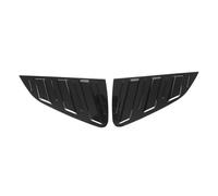 Clynex 2pcs Car Rear Window Louvers Shutter Blinds Cover Trim, for VW, for POLO, Mk6 Hatchback 2018 2019 2020 ABS Plastic Car Rear Window Louver(Glossy Black)