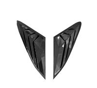Clynex 2PCS Car Rear Window Shutter Cover Trim, for Kia, for Optima K5 GT 2020 2021 Carbon Fiber Window Louver Side Vent Trim Accessories Car Rear Window Louver(Carbon fiber)