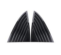Clynex 2PCS Car Rear Window Shutter Cover Trim, for Tesla, Model 3 2019-2021 Carbon Fiber Pattern Window Louver Side Vent Trim Plates Car Rear Window Louver(Carbon fiber)