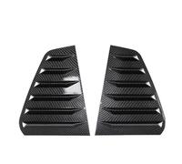 Clynex 2PCS Car Rear Window Shutter Cover Trim, for VW, for Golf 6, for Golf 7, for Golf 7.5 MK7 7.5 GTI GTD R MODELS Window Louver Side Vent Trim Car Rear Window Louver(Carbon Fiber 7)