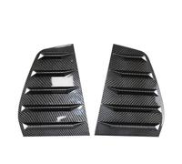 Clynex 2PCS Car Rear Window Shutter Cover Trim, for VW, for Golf 6, for Golf 7, for Golf 7.5 MK7 7.5 GTI GTD R MODELS Window Louver Side Vent Trim Car Rear Window Louver(Carbon Fiber 6)