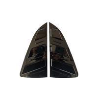 Clynex 2PCS Car Rear Window Shutter Cover Trim, for VW, for POLO, 2011-2019, for POLO Plus, 2019 Window Louver Side Vent Trim ABS Sports Spoiler Car Rear Window Louver(18 Bright Black)