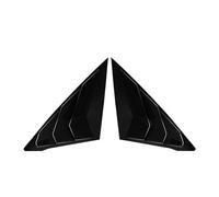 Clynex 2pcs Car Window Louvers, for Civic, 2022 2023 11th Gen Side Vent Window Louvers Shutter Scoop Cover Carbon Fiber Gloss Black Car Rear Window Louver(Gloss black)
