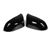 Clynex 2pcs Carbon Fiber Look Black Car Rear View Mirror Cover Caps Side Rearview Cap Covers, for, X5 F15 X6 F16 2014-2018 Car Mirror Cover(Glossy Black)