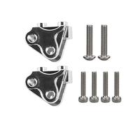 Clynex 2PCS CNC Aluminum Front Rear Lower Shock Linkage Link Mount RC,for 1/10 Rock Car Axial SCX10 II 90046 90047 AR44 AXLE Rc Car Shock Absorber(2 pcs silver)