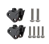 Clynex 2PCS CNC Aluminum Front Rear Lower Shock Linkage Link Mount RC,for 1/10 Rock Car Axial SCX10 II 90046 90047 AR44 AXLE Rc Car Shock Absorber(2 pcs black)