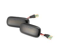 Clynex 2pcs Dynamic Side Marker Turn Signal Light Sequential Blinker Flowing Water Indicators, for, A3 A8 8H 1998-2005 Turn Signal Light(Smoke shell)