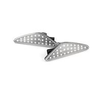 Clynex 2Pcs Dynamic Streamer Turn Signal Lights Car Side Marker Sequential Blinker Fender Light, for, X5 E70 X6 E71 E72 X3 F25 2008-2012 63137171007 63137171008 Turn Signal Light(Clear)