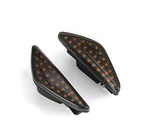 Clynex 2Pcs Dynamic Streamer Turn Signal Lights Car Side Marker Sequential Blinker Fender Light, for, X5 E70 X6 E71 E72 X3 F25 2008-2012 63137171007 63137171008 Turn Signal Light(Black)