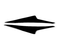 Clynex 2pcs Gloss Black Auto Front Headlights Eyebrows Eyelids Lamp Trim Cover Body Kits Tuning, for Mazda, for Angkesaila 2014 2015 2016 Headlight Tint Film