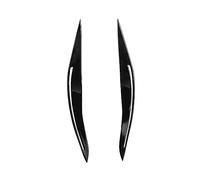 Clynex 2pcs Gloss Black Headlights Eyebrow Eyelids Cover Body Kits Tuning Accessories, for BMW 5 Series F10 2010 2011 2012 2013 Headlight Tint Film