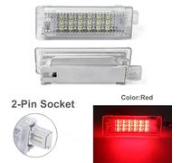 Clynex 2Pcs LED Trunk Luggage Lamps Door Footwell Courtesy Light, for Land Rover, LR2 LR3 LR4, for, Sport Discovery 4 Freelander 2 Car Footwell Light(Red)