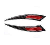 Clynex 2Pcs lot Car True Carbon Fibers Car Sticker Auto Anti-scratch Strips Trim Protection Reflective Tape Bumper Bracket