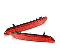 Clynex 2PCS RED/Smoke Lens LED Rear Bumper Reflector LED Brake Tail Lights CR-Z Insight Hybrid 2010-2014,CR-V 2012-2014 Tail Light Brake Lamp(2pcs RED LENS)