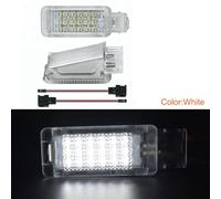 Clynex 2x RGB LED Footwell Under Door Courtesy Luggage Trunk Lights Glove Box Lamps, for, A1 A2 A3 A4 A5 A6 A8 Q5 Q7 Car Accessories Car Footwell Light(Only White)