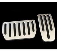 Clynex 3pcs Aluminium Alloy Accelerator Foot Rest Modified Pedal Pad, for TESLA, for Model X, for Model S, Car Styling Decoration Accessory Plate Car Foot Pedal Replacement(For Model X S)