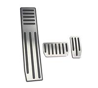 Clynex 3pcs Stainless Steel Accelerator Foot Rest Modified Pedal Pad, for TESLA, for Model X 2016 2017 2018, for Model S 2014-2018 Pedals Car Foot Pedal Replacement(3PCS)