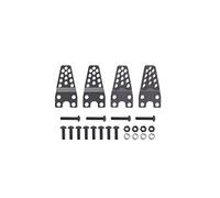 Clynex 4Pcs CNC Metal Shock Absorber Mount Adjust Height Angle Stand,for 1/10 RC Crawler Axial SCX10 90046 90047 D90 Rc Car Shock Absorber(Titanium B)