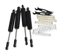 Clynex 4PCS RC Car Built-in Spring 80/90/100/110/120mm Shock Absorber Damper,for 1:10 RC Crawler Axial SCX10 TRX4 Rc Car Shock Absorber(80mm Black)