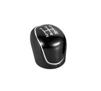 Clynex 5/6 Car Gear Shift Knob Cover, for Ford, S-Max C-Max, for Kuga, Galaxy, for Mondeo, 4 Mk4 Transit Tourneo Connect, for Focus, Auto Leather Accessories Gear Shift Knob(Black 5-Speed Black)
