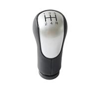 Clynex 5/6 Speed Car Gear Shift Knob Cover, for Ford, for Fiesta, MK6 Connect Fusion 2002-2008 Lever Gaiter Boot Case Gear Shift Knob(Silver Pen)