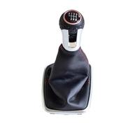Clynex 5 6 Speed Gear Gaiter Boot Cover, for Bora, MK4 Golf4 Jetta4 1998-2004 Gear Shift Knob Manual Car Stick Complete Lever Handball Gear Shift Knob(Black 6 Speed)
