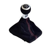 Clynex 5/6 Speed Gear Shift Stick Knob Cover for A3 S3 8V for, 2014-2020 Lever Suede Leather Gaiter Boot Car Styling Gear Shift Knob(5 Speed-Black)