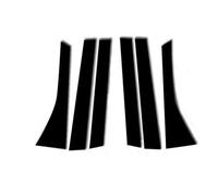 Clynex 6Pcs/Set, for Jazz 5 Door Hatchback 2008 2009 2010-2012 2013, Door Window Pillar Posts Trim Molding Cover Decal Stickers Car Window Trim Cover