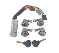 Clynex 9170G3 252522 LEFT RIGHT DOOR LOCK CYLINDER WITH 2 KEYS, for Citroen, BERLINGO XSARA PICASSO, for Peugeot,for Partner, Ignition Switch Lock(BLACK 5PCS SET)