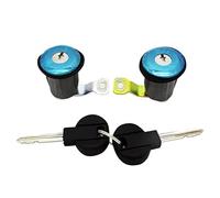 Clynex 9170G3 252522 LEFT RIGHT DOOR LOCK CYLINDER WITH 2 KEYS, for Citroen, BERLINGO XSARA PICASSO, for Peugeot,for Partner Ignition Switch Lock(BLACK 1 LEFT 1 RIGHT DOOR)
