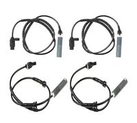 Clynex ABS Wheel Speed Sensor, for, 1er 3er E46 E81 E82 E87 E88 E90 E91 E92 E93 Front Rear Left Right 34526762465 34526762466 Engine Rpm Speed Sensor(BLACK 4PCS)