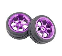 Clynex Aluminum Wheel Rubber Tires, for HSP, for HPI, 1:10 On-Road Car RC 107P-6017 - RC 107P-8014 Rc Car Tyres(107P-6081)