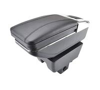 Clynex Armrest Central Content, for Skoda, Rapid 2013-2018 Arm Rest Rotatable 2014 2016 Car Storage Box Car Armrest(Black)