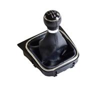 Clynex Car 5/6 Speed Gear Shift Knob Boot Cover, for Golf, 5 MK5 2005-2010, for Golf, 6 MK6 Jetta, Car Accessories Lever Stick Gaiter Gear Shift Knob(Black 5 Speed)