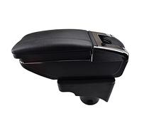 Clynex Car Armrest Centre Console Storage Box Arm Rest Rotatable, for Hyundai, Accent RB Solaris 2011-2016 Car Armrest(Black thread)