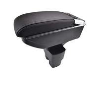 Clynex Car Armrest, for NISSAN, NV200, for Chevrolet, City Express Evalia Centre 2010-2017 Arm Rest PU Leather Center Console Storage Box Tray Car Armrest(Black thread)
