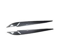 Clynex Car Headlight Lid Eyebrows, for X5 X6 F15 F16 2014-2018 Eyelids Decorative Lamp Cover Trim Carbon Fiber Style Glossy Black Headlight Tint Vinyl Overlay Film(Carbon Fiber Style)
