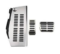 Clynex Car Pedals, for A3, for Seat, Leon 1M Toledo 1L LHD AT MT, for POLO, for Golf 4, for Bora, for Beetle, RSi GTI R32 Pedal Cover Car Foot Pedal Replacement(AT With Rest Style A)
